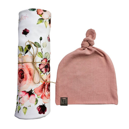 Swaddle Set in Roses - Bright Earth Apparel