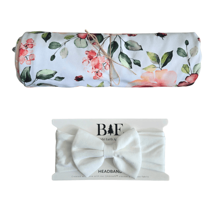 Swaddle Set in Roses - Bright Earth Apparel