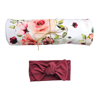 Swaddle Set in Roses - Bright Earth Apparel