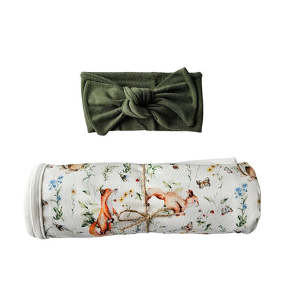 Swaddle Set in Woodland - Bright Earth Apparel