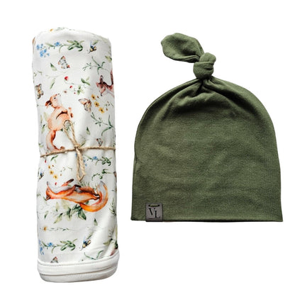 Swaddle Set in Woodland - Bright Earth Apparel