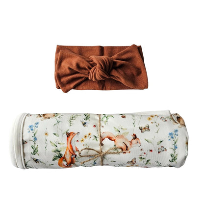 Swaddle Set in Woodland - Bright Earth Apparel