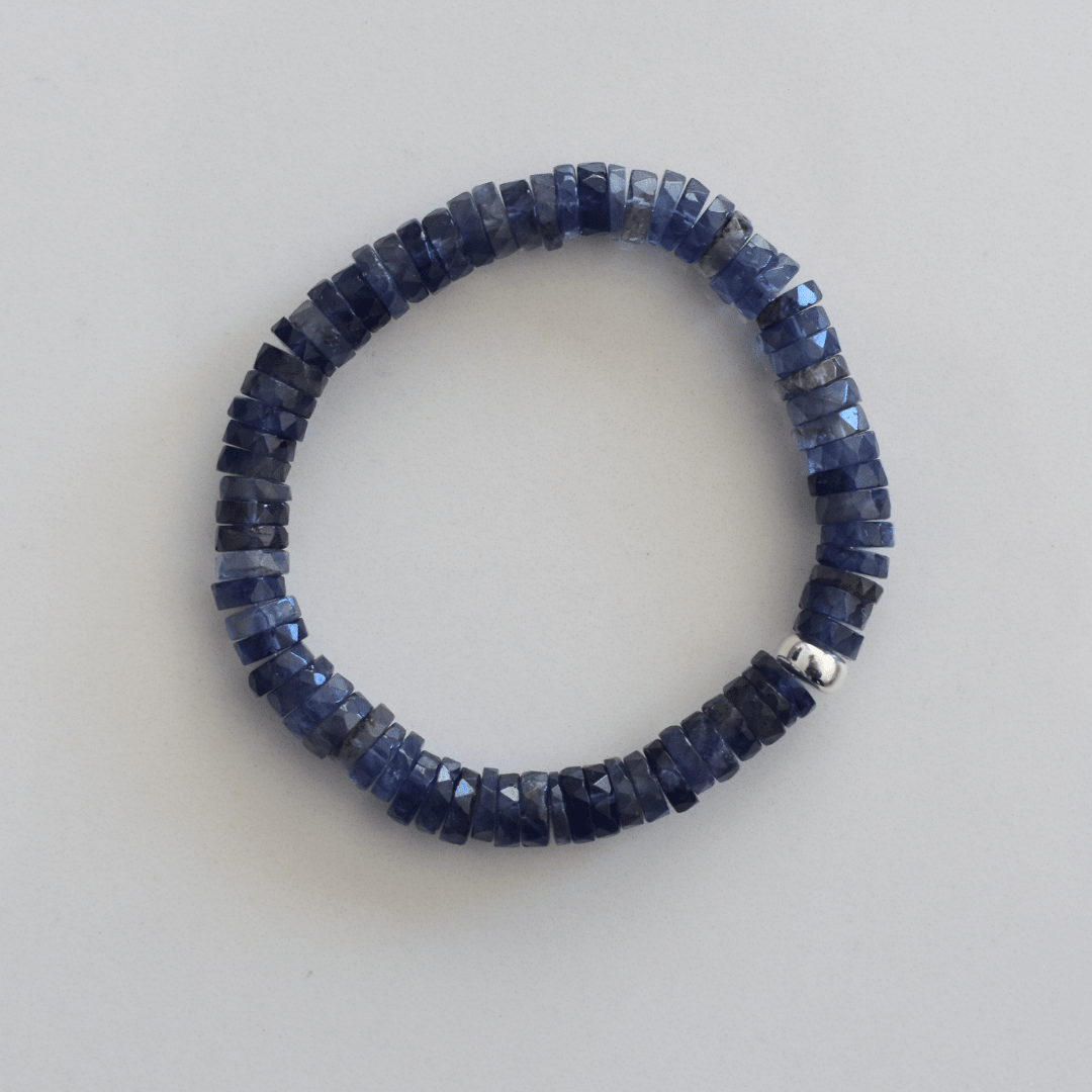 Twilight Whisper – Iolite Faceted Bracelet - Bright Earth Apparel