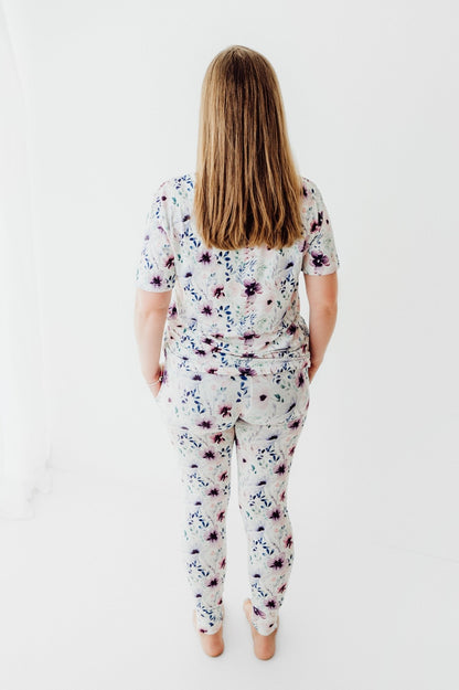 Women's Pajamas in Purple Floral - Bright Earth Apparel